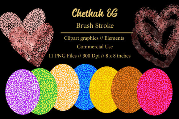 Elevating Digital Design with Chethah EG Brush Stroke Clipart Elements