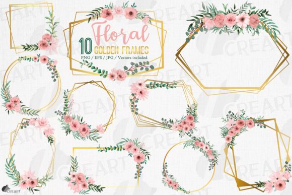 Evaluating Blush Rose and Floral Geo Golden Frames for Professional Design