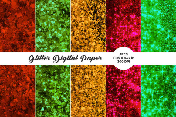 Evaluating Colorful Sparkle Glitter Digital Papers for Professional Design Workflows