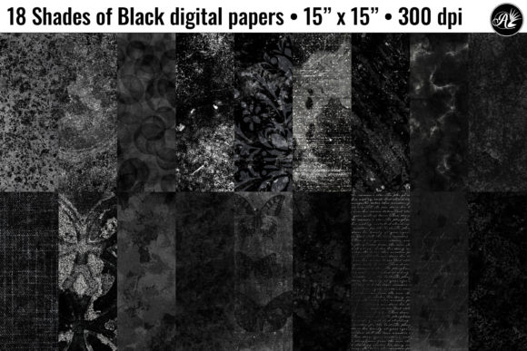 Exploring the Depth and Utility of 18 Shades of Black Textured Backgrounds