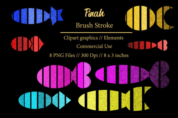 Finah Brush Stroke Clipart Element Guide