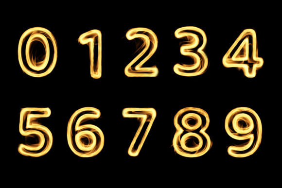 Golden Flame Sparkler Alphabet Set