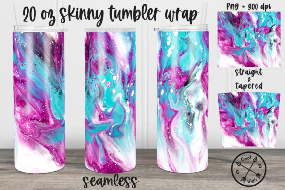 Marble Alcohol Ink Tumbler Design