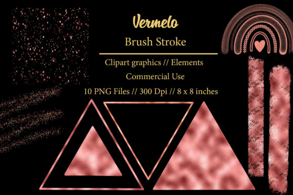Mastering Visual Impact with Vermelo Brush Stroke Clipart Elements