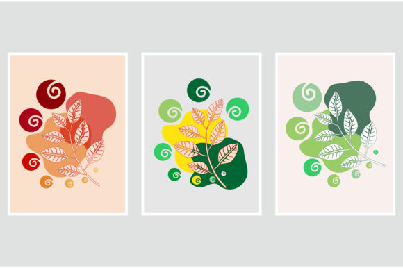 Nature Plant Wall Art Vector Set Guide