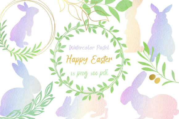 Pastel Easter Bunny Watercolor Clipart Guide