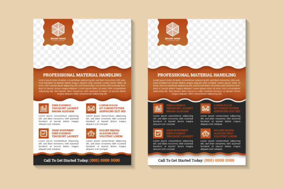 Professional Material Handling Flyer Ver: Elevating Industrial Branding with Precision Design