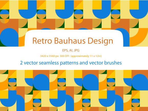 Retro Bauhaus: Elevating Design with Seamless Geometric Patterns
