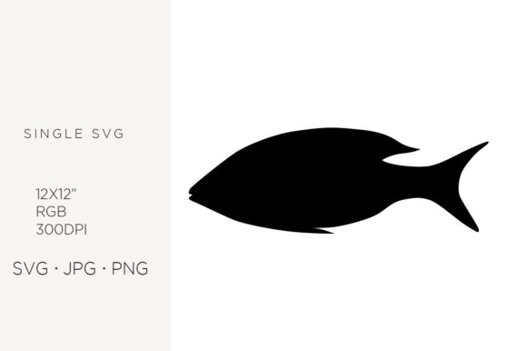 Silhouette of a Fish: A Versatile Digital Asset for Creative Projects