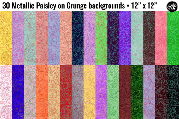 Strategic Visual Identity: Leveraging Metallic Paisley on Grunge for High-Impact Design