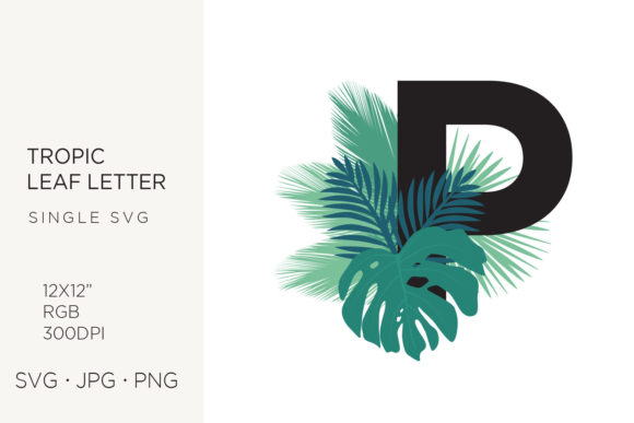 Unlocking Creative Potential with Tropic Leaves and Palm Leaf Letter P Clipart